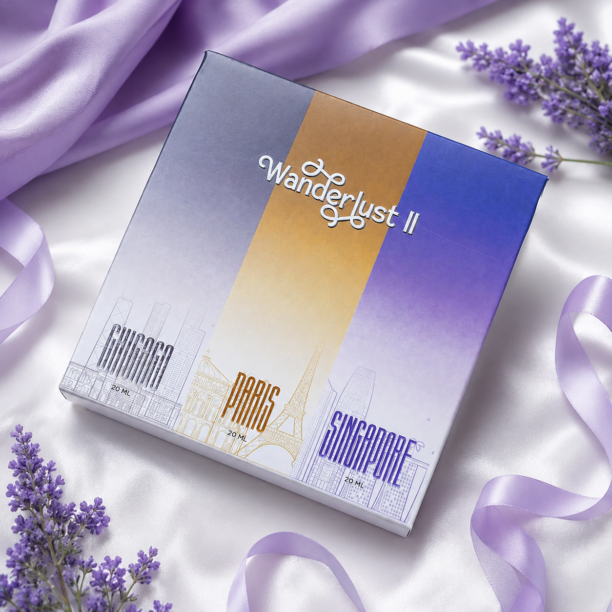 Wanderlust 1 – Dubai · Brisbane · Jaipur (20 ml each)