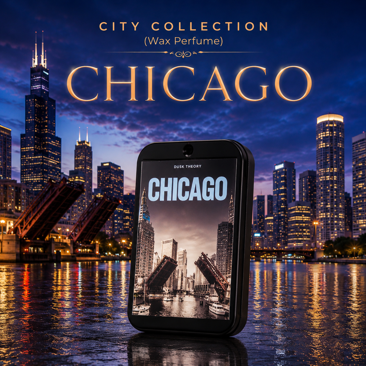 Chicago – Solid Wax Perfume – 10g – Unisex