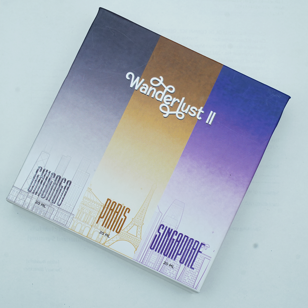 Wanderlust 2 – Chicago · Paris · Singapore (20 ml each)